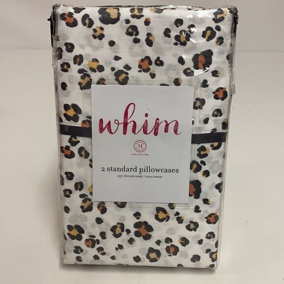 Whim by Martha Stewart Collection Set of
Leopard Print Standard Pillowcases - Picture 2 of 4
